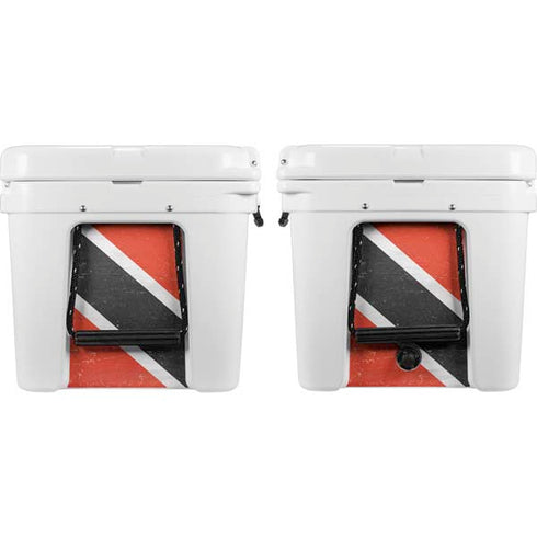 Trinidad and Tobagao Flag Distressed YETI Tundra 65 Hard Cooler Skin